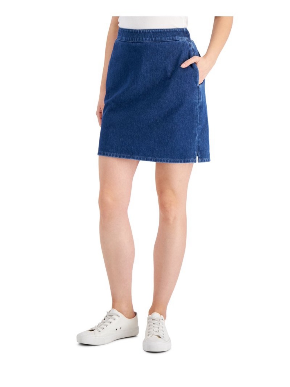 Charter Club mini denim skort blue womens size small